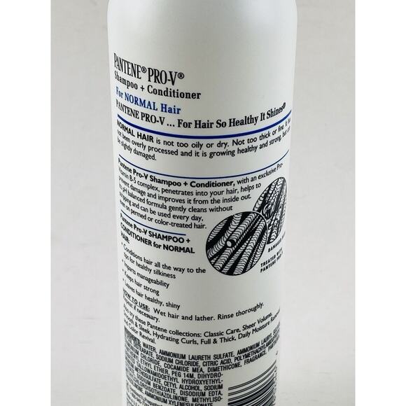 Pantene PRO-V Shampoo Plus Conditioner For Normal Hair Vintage 13 Oz 90% full - Picture 4 of 6